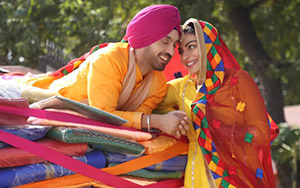 A still from Pollywood film, Shadaa starring Diljit Dosanjh & Neeru Bajwa